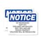 Signmission No Trespassing Keep Out Tidelands And Beaches OSHA Notice Sign, Vinyl Decal, 14in W x 10in L, 2PK OS-2PACK-NS-D-1014-L-14926 - alternate 1